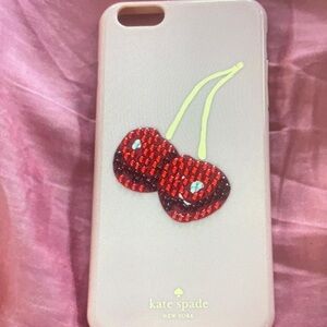 kate spade Cherry Phone Case - White and Red